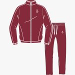 Maroon Zipper Tracksuit